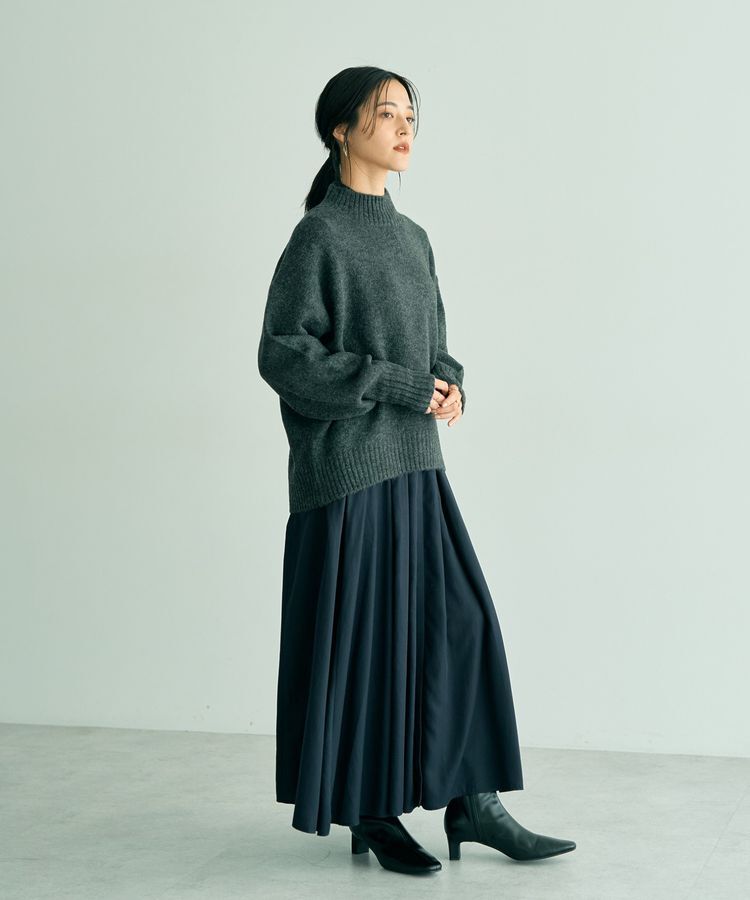 YECCA VECCA「タックデザインシャツワンピース」|ワンピース|