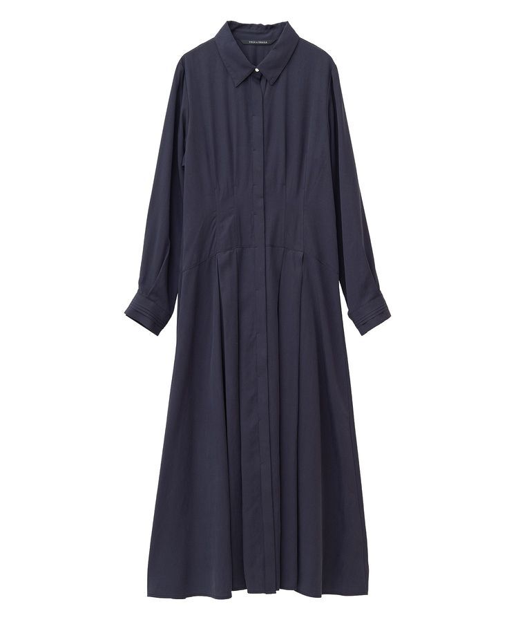 YECCA VECCA「タックデザインシャツワンピース」|ワンピース|