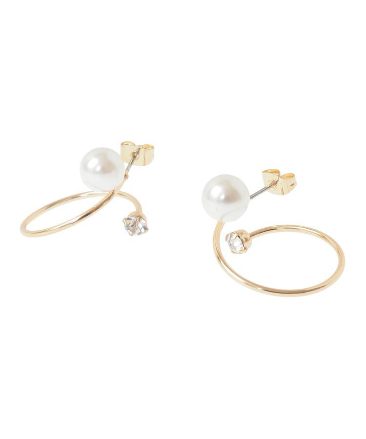 YECCA VECCA「パールスパイラルピアス」|ピアス|