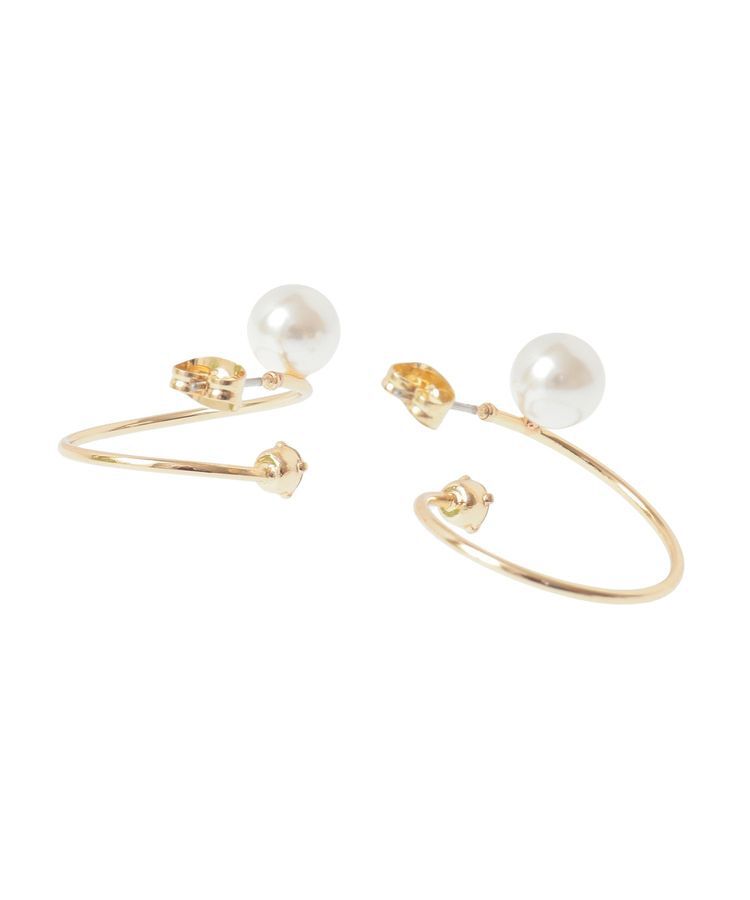 YECCA VECCA「パールスパイラルピアス」|ピアス|
