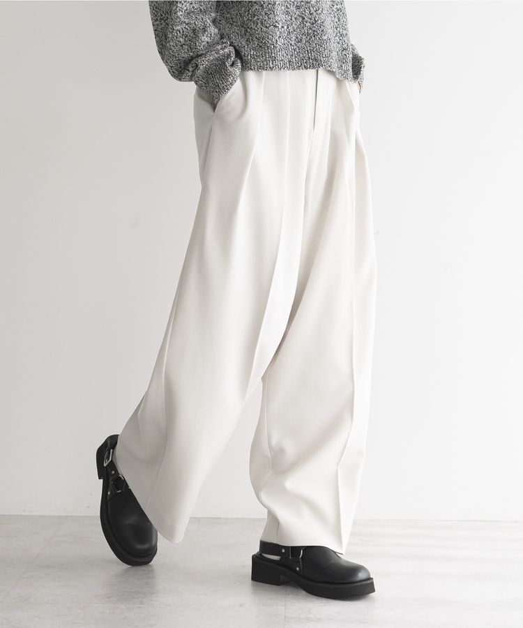 GARAGE OF GOOD CLOTHING「【日本製】ムジ４タックワイドパンツ」|その他|