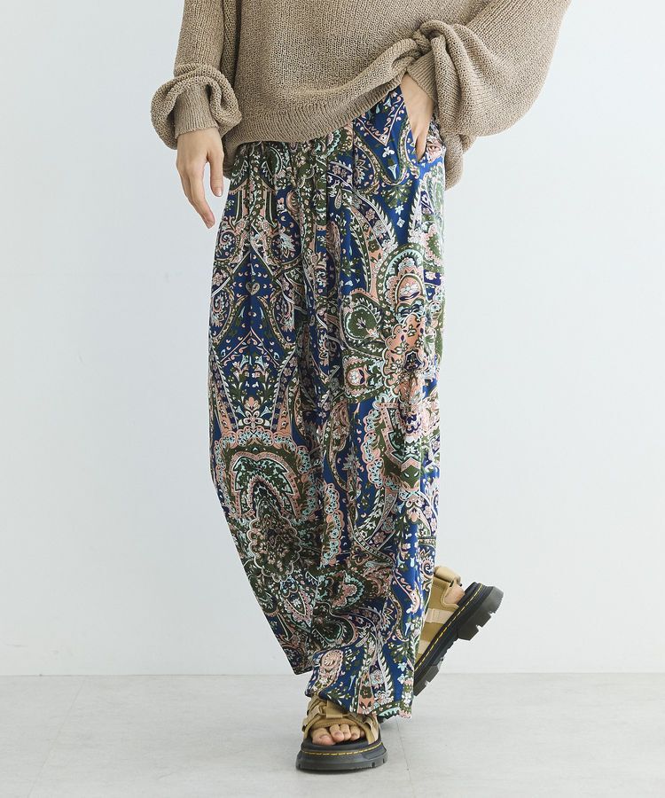 GARAGE OF GOOD CLOTHING「ペイズリー柄プリントワイドパンツ」|その他|