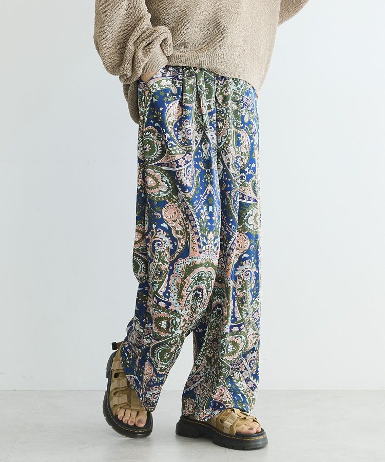 GARAGE OF GOOD CLOTHING「ペイズリー柄プリントワイドパンツ」|その他|