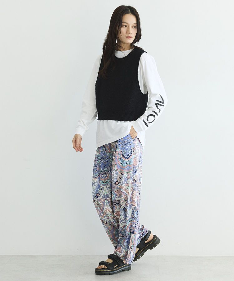 GARAGE OF GOOD CLOTHING「ペイズリー柄プリントワイドパンツ」|その他|