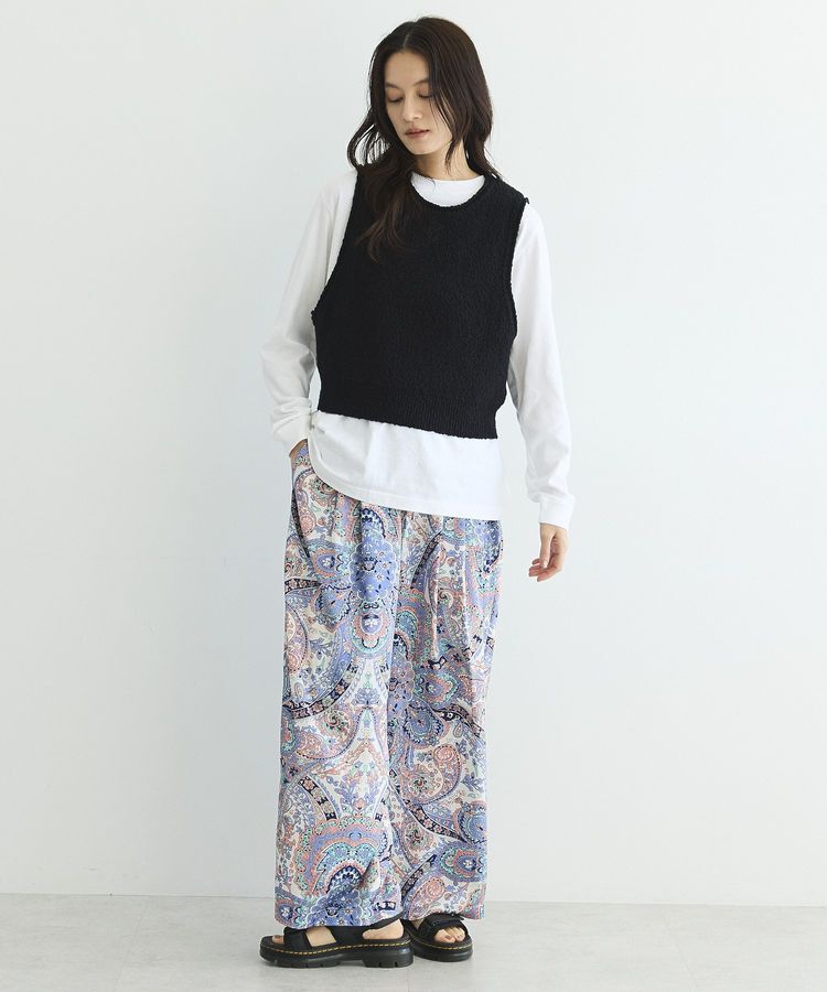 GARAGE OF GOOD CLOTHING「ペイズリー柄プリントワイドパンツ」|その他|