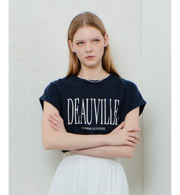 allureville「ピグメントダイターンバックスリーブ Tシャツ」|Tシャツ・カットソー|