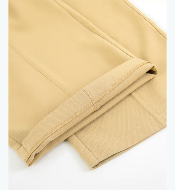 ur's「センターピンタッククロップドワイドパンツ」|スラックス|