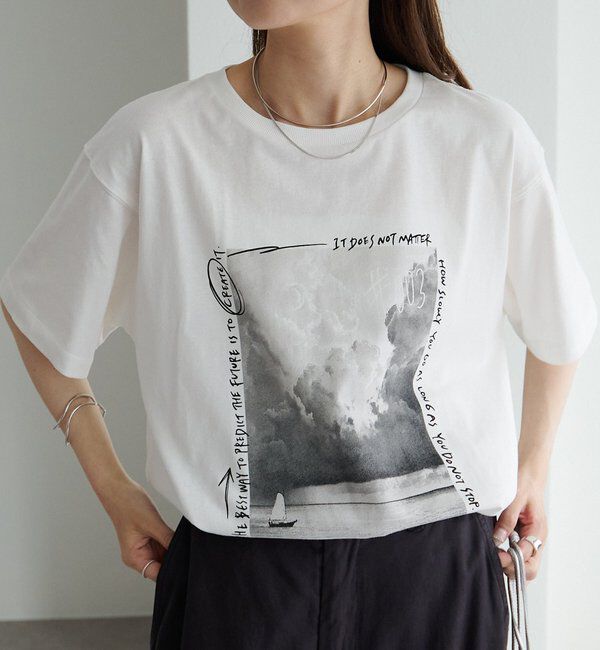  「【接触冷感+UVカット】フォトプリントTシャツ」|Tシャツ・カットソー|