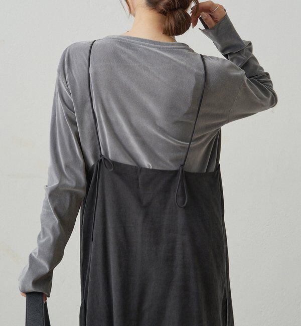  「【リバイバル】ナイロンチュールベロアクルーネックカットソー」|プルオーバー|