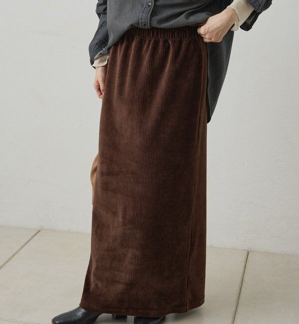  「【サイズ展開/＠yns628＆＠e_r_i_125企画】ストレッチコールスカート」|スカート|