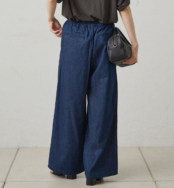  「【SET ITEM】デニムフレアブラウス+イージーパンツセット」|その他|
