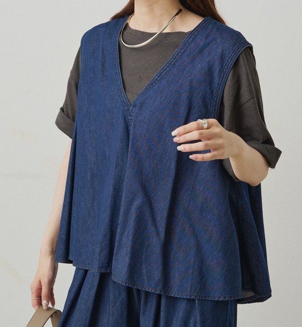  「【SET ITEM】デニムフレアブラウス+イージーパンツセット」|その他|