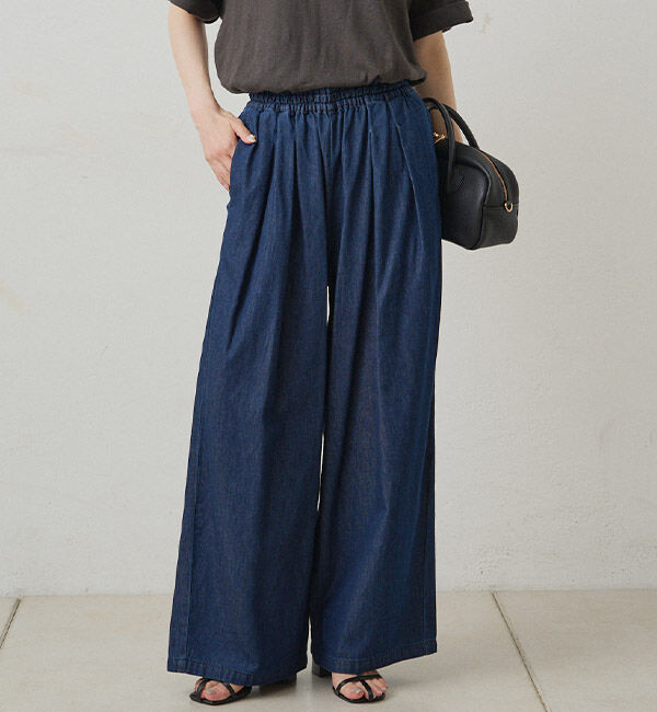  「【SET ITEM】デニムフレアブラウス+イージーパンツセット」|その他|
