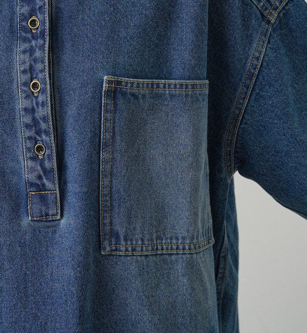  「【＠noricorico102企画】ヴィンテージライクデニムチュニックシャツ」|シャツ・ブラウス|