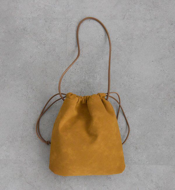  「【＠noricorico102企画】スウェード巾着バッグ」|ショルダー・メッセンジャー|