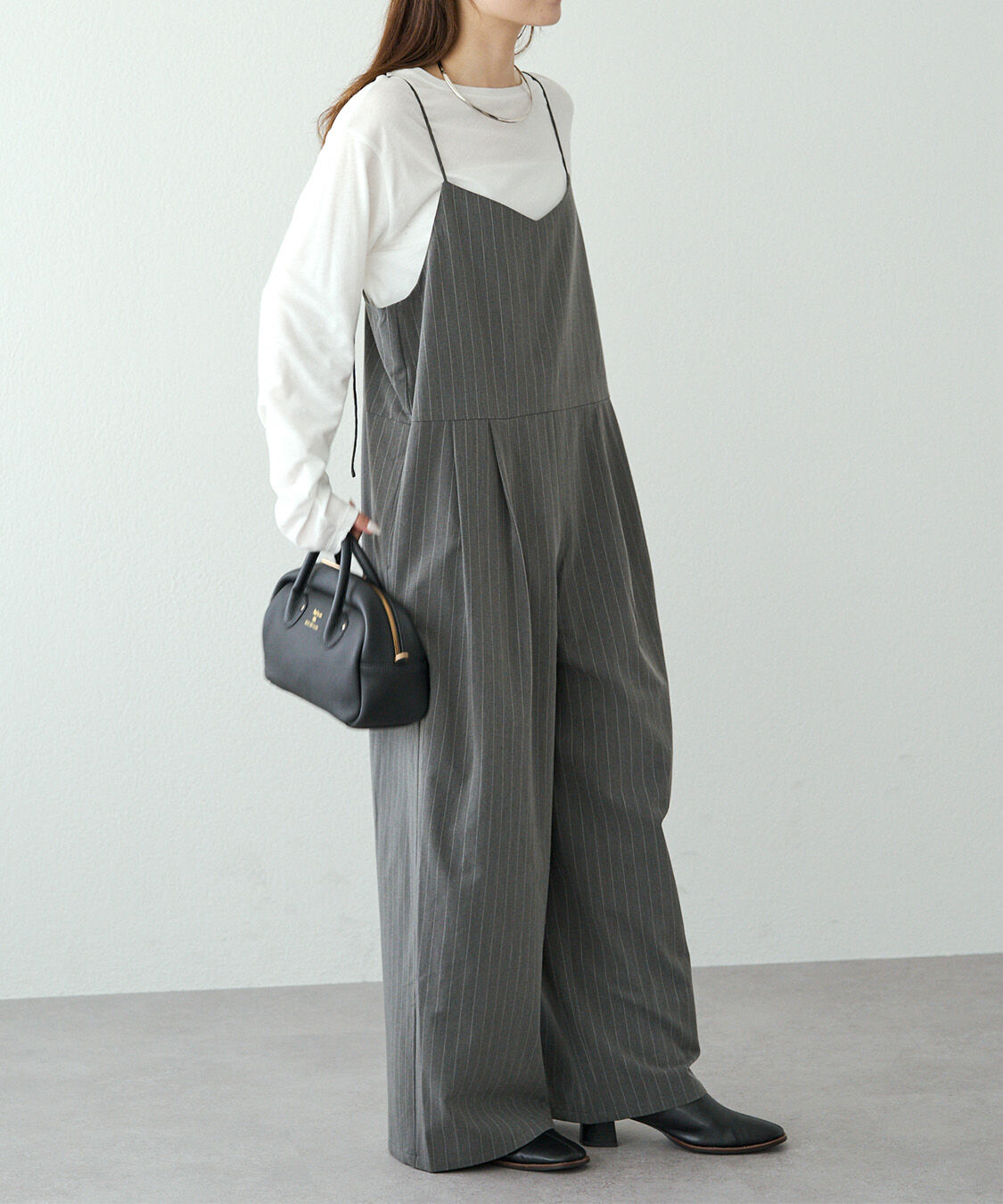  「【セットアップ対応】ツータックストレッチサロペット」|その他|