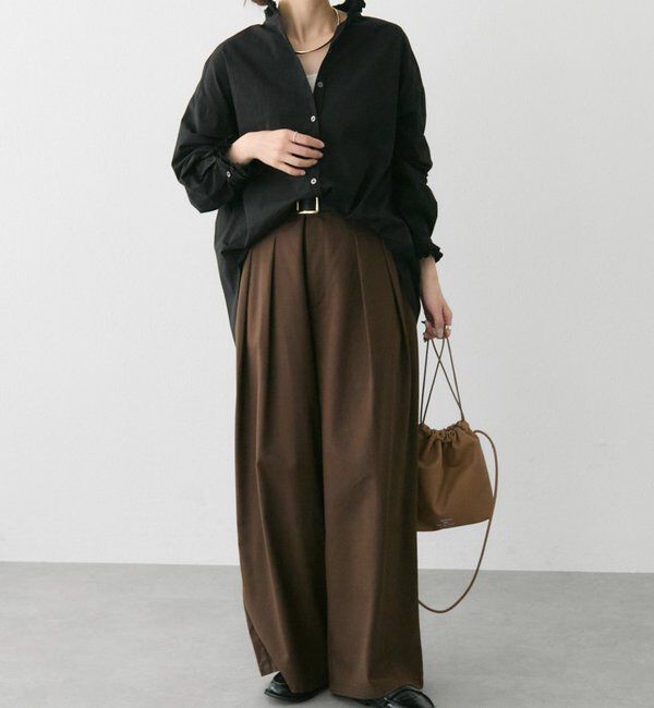  「襟袖プリーツブラウス」|シャツ・ブラウス|