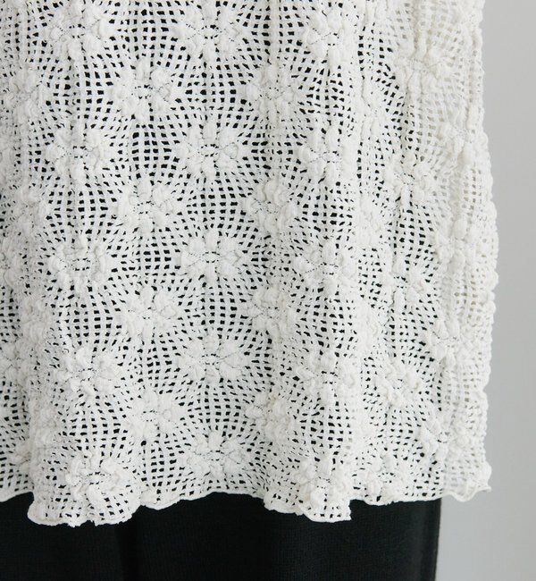  「フラワージャガードストレッチレースプルオーバー」|プルオーバー|
