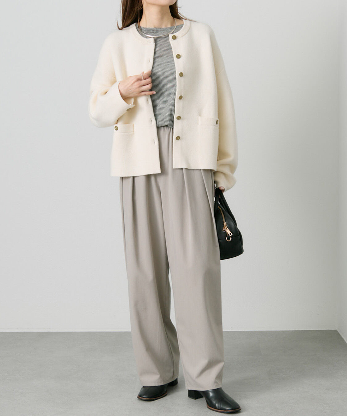  「【新色登場/リバイバル】ミラノリブニットカーディガン」|ニット・セーター|