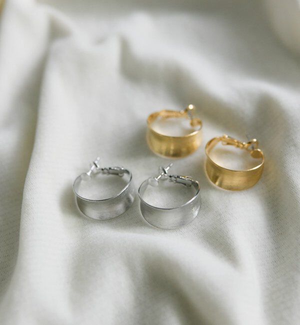  「メタルフープピアス」|ピアス|