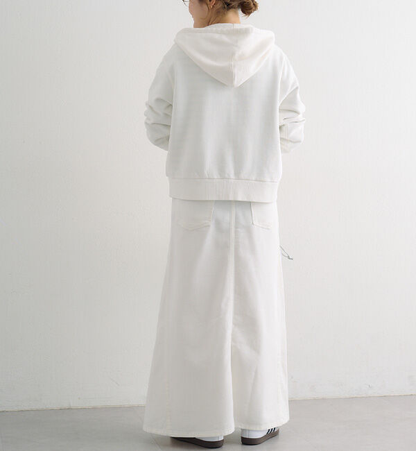  「ダブルジップ裏毛スウェットパーカー」|パーカー|