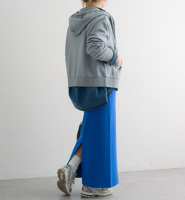  「ダブルジップ裏毛スウェットパーカー」|パーカー|