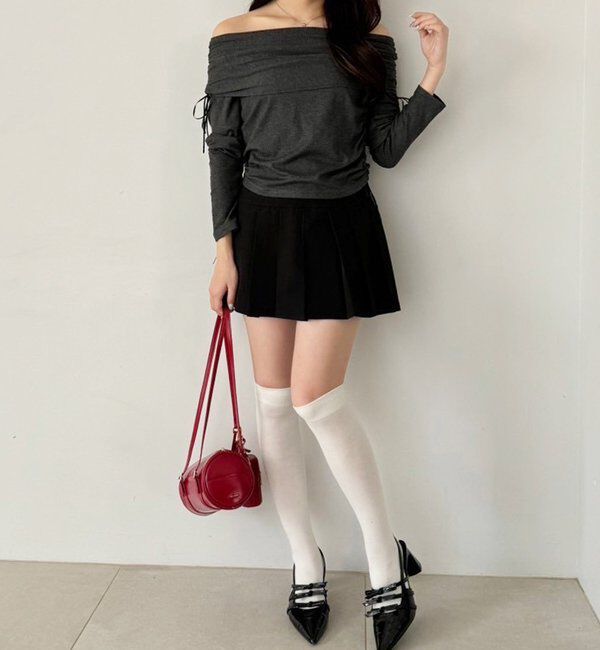  「リボン付きポインテッドストラップシューズ」|その他|