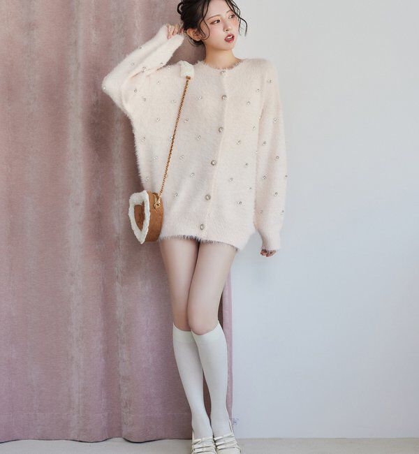  「ハートスエードロゴショルダーバッグ」|ショルダー・メッセンジャー|