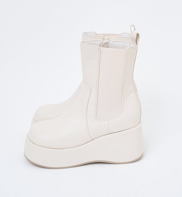  「【マイナス3キロ見え】サイドゴアボリュームソールショートブーツ」|その他|