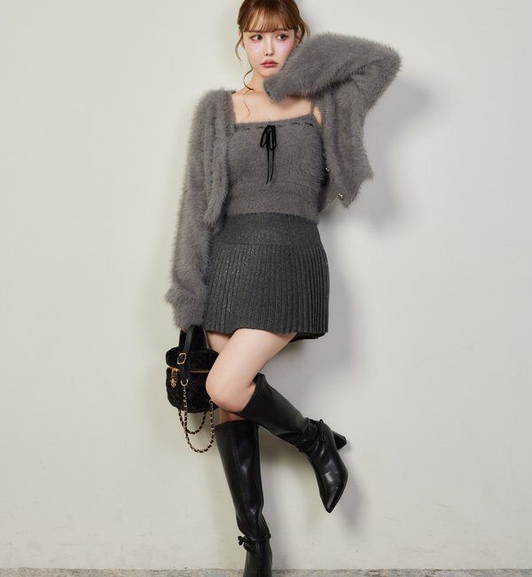  「フェイクファーキルティングバニティバッグ」|ショルダー・メッセンジャー|