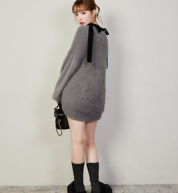  「milkyフェザーロングカーデ」|ニット・セーター|