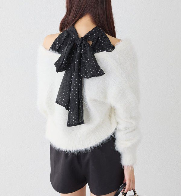  「milkyフェザーショートカーデ」|ニット・セーター|