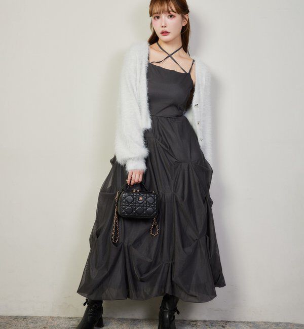  「milkyフェザーショートカーデ」|ニット・セーター|