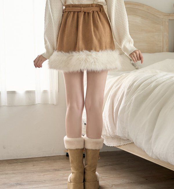  「フェイクムートンミニスカート」|スカート|