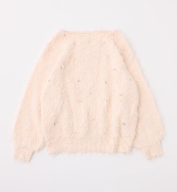  「ビジューシャギーニット」|ニット・セーター|