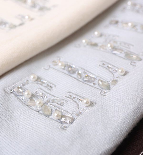  「キラキラビジューロゴニット」|ニット・セーター|