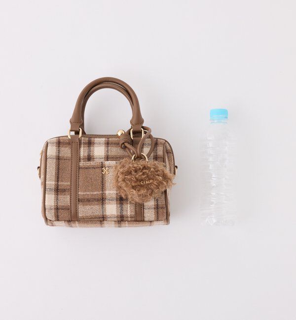  「ハートチャーム付きミニボストン」|ショルダー・メッセンジャー|