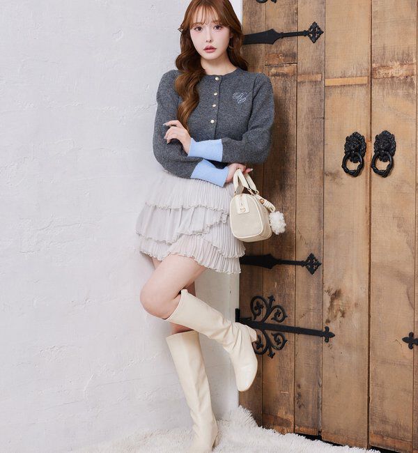  「【HolidayCollection】プリーツティアードミニスカート」|スカート|