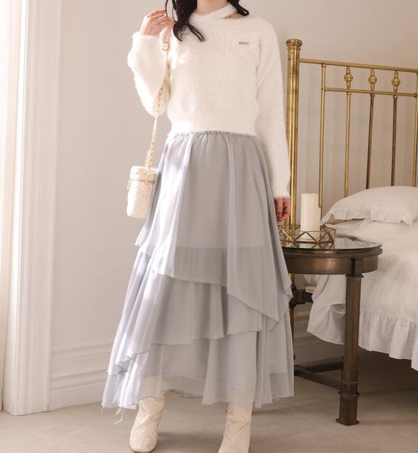  「ティアードロングスカート」|スカート|