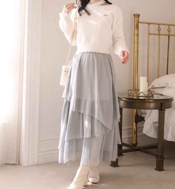  「ティアードロングスカート」|スカート|