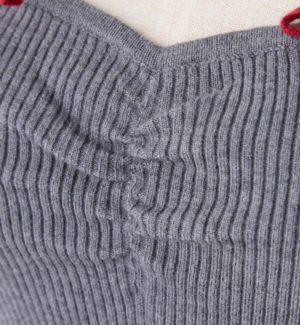  「【Heart collection】ハートボタンビスチェセットカーディガン」|ニット・セーター|