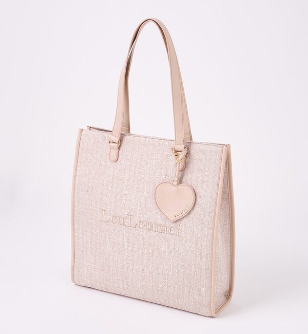  「【LouLoumei】ハートチャーム付きキャリーオントート/自立可能/推し活」|トートバッグ|