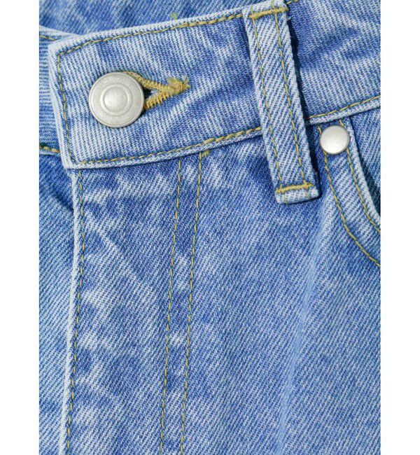 MIDIUMISOLID「MIDIUMISOLID for Ladies ハイウエストワイドデニム」|デニム|