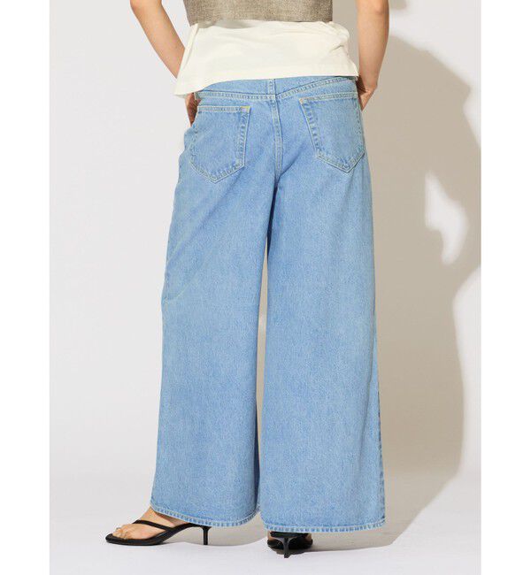 MIDIUMISOLID「MIDIUMISOLID for Ladies ハイウエストワイドデニム」|デニム|