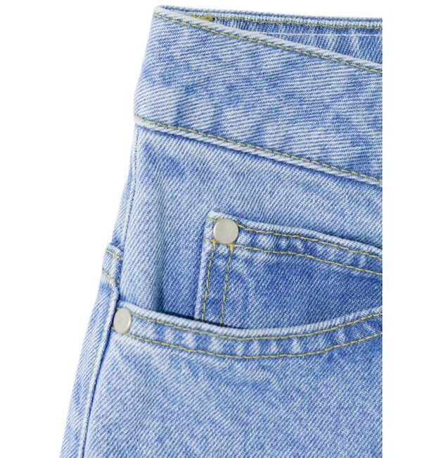 MIDIUMISOLID「MIDIUMISOLID for Ladies ハイウエストワイドデニム」|デニム|