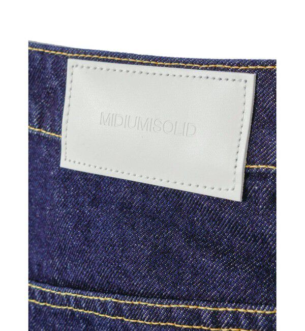 MIDIUMISOLID「MIDIUMISOLID for Ladies ハイウエストストレートデニム」|デニム|