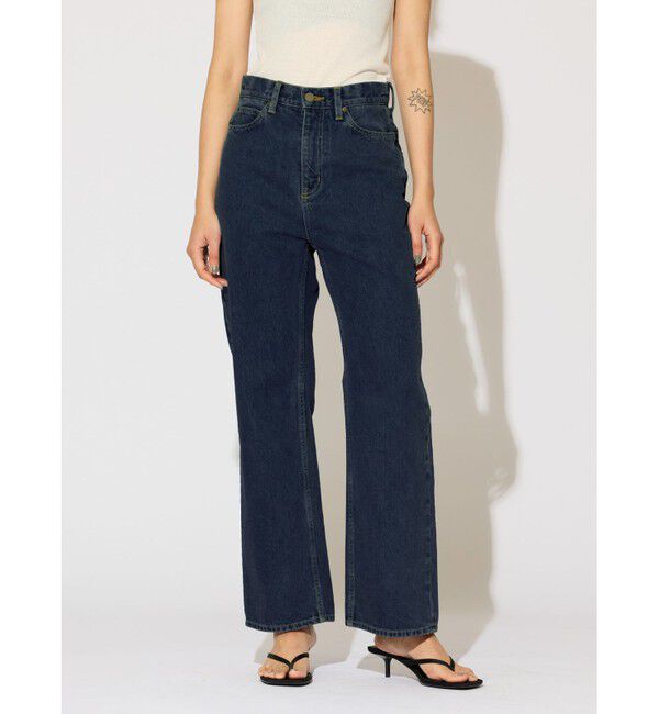 MIDIUMISOLID「MIDIUMISOLID for Ladies ハイウエストストレートデニム」|デニム|