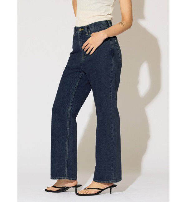 MIDIUMISOLID「MIDIUMISOLID for Ladies ハイウエストストレートデニム」|デニム|