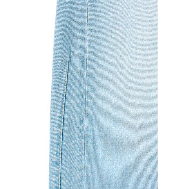 MIDIUMISOLID「MIDIUMISOLID for Ladies バレルレッグワイドデニム」|デニム|