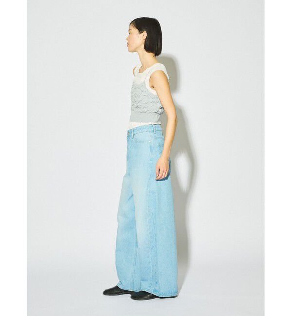 MIDIUMISOLID「MIDIUMISOLID for Ladies バレルレッグワイドデニム」|デニム|